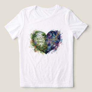 T-shirt En Tri-matière Âme céleste au cœur sauvage Aquarelle Nature Galax