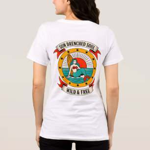 T-shirt En Tri-matière Âme de Sirène Baignée de Soleil Art Océanique Sa