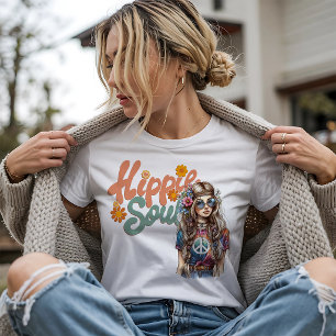 T-shirt En Tri-matière Âme Hippie Rétro