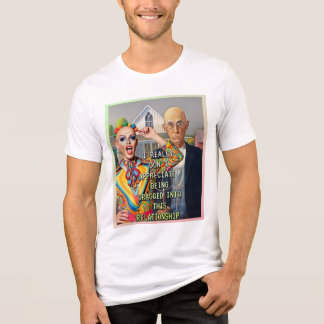 T-SHIRT EN TRI-MATIÈRE AMERICAN GOTHIC RÉINTERPRÉTÉ