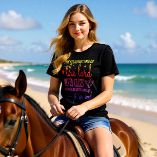 T-shirt En Tri-matière Amour inébranlable Seigneur Miséricordes n'ont pas