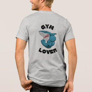 T-shirt En Tri-matière Amoureux de la salle de sport requin