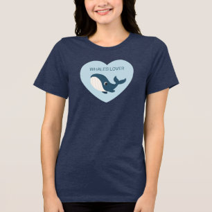 T-shirt En Tri-matière Amoureux des baleines