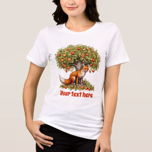 T-shirt En Tri-matière Amoureux du renard de Woodland drôle personnalisab
