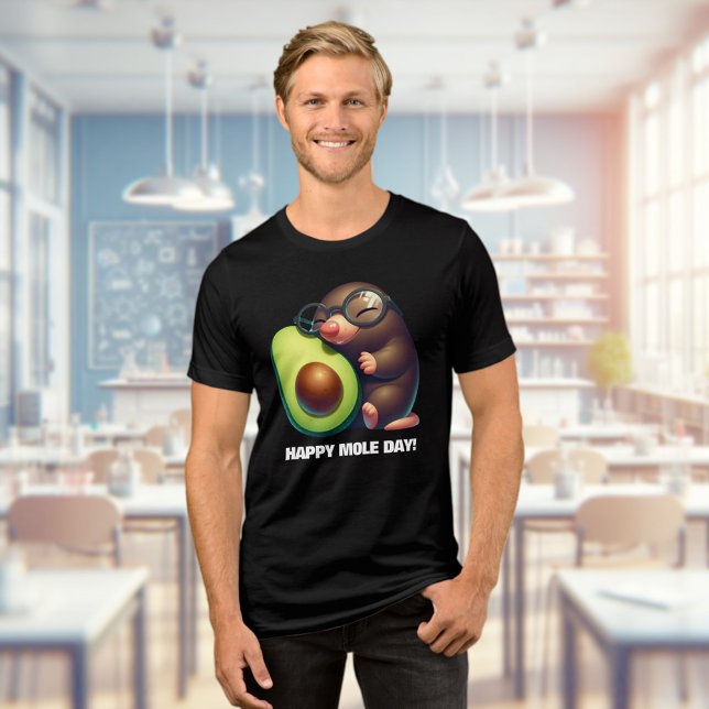 T-shirt En Tri-matière Amusant Avogadro's Avocado Happy Mole Day (Funny Avogadro's Avocado Happy Mole Day Tri-Blend Shirt Cover Photo)