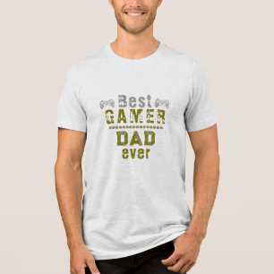 T-shirt En Tri-matière Amusant Meilleur Joueur Papa Jamais Père