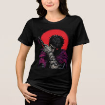 Anime Guerrier Épée Lune Rouge Art Hug