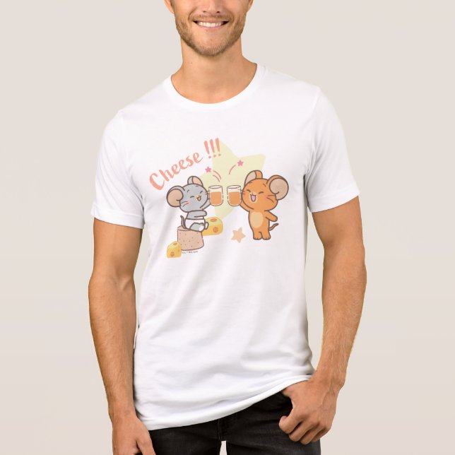 T-shirt En Tri-matière Anime Tuffy et Jerry Cheese au fromage (Recto)