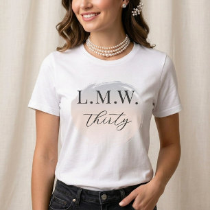 T-shirt En Tri-matière Anniversaire Moderne Minimaliste Perle