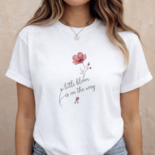 T-shirt En Tri-matière Annonce de naissance Fleur florale Révélation de g