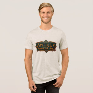 T-shirt En Tri-matière Antiquités Typographie Art intemporel -