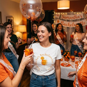 T-shirt En Tri-matière Aperol Spritz personnalisé pour enterrement de vie