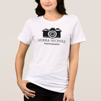 T-shirt En Tri-matière Appareil Photo Moderne Noir