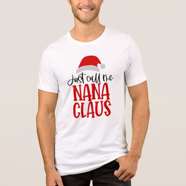 T-shirt En Tri-matière Appelle-Moi Nana Claus-56768 (Recto)