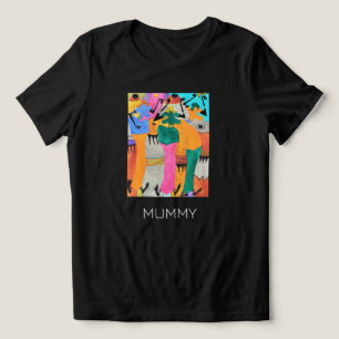 T-shirt En Tri-matière Aquarelle, Art Africain, Fantastique Joie Danse ma