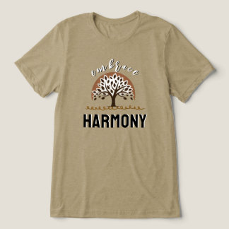 T-shirt En Tri-matière Arbre Abstrait de l'Harmonie Embrassée