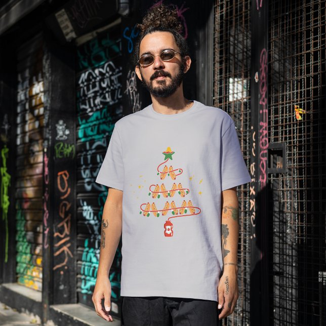 T-shirt En Tri-matière Arbre de Noël Amoureux des chiens chaud (Créateur téléchargé)