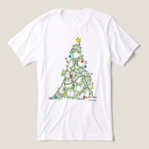 T-shirt En Tri-matière Arbre de Noël de Kitties par Sandra Boynton