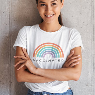 T-shirt En Tri-matière Arc-en-ciel vacciné   Vaccin Convid Coronavirus