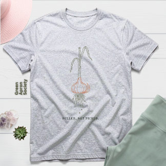 T-shirt En Tri-matière Arrachée, Pas Cueilli | Récolte de l'Ail Botanique