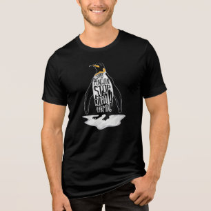 T-shirt En Tri-matière Arrêtez la conscience de changement climatique de