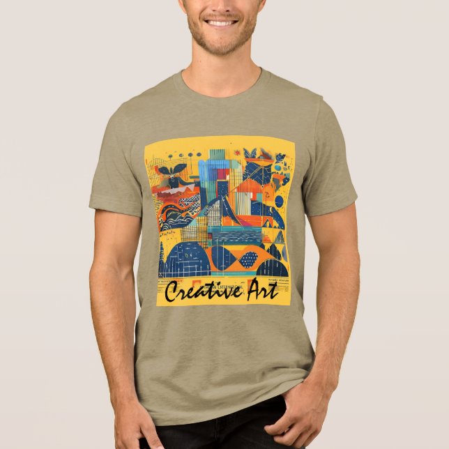 T-shirt En Tri-matière Art créatif (Recto)