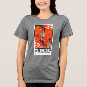 T-shirt En Tri-matière Art de carpe Koi japonaise Tranquille