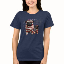 Art de pug patriotique