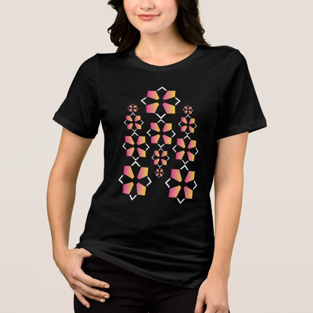 T-shirt En Tri-matière Art géométrique (Recto)