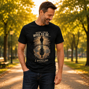 T-shirt En Tri-matière Avant de savoir qui être, j'ai regardé Papa à la f