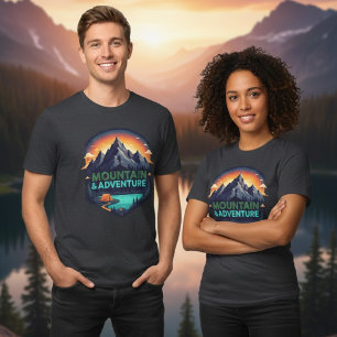 T-shirt En Tri-matière Aventure de camping en montagne en plein air