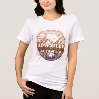 T-shirt En Tri-matière Aventure Randonnée, Aventure est un état d'esprit