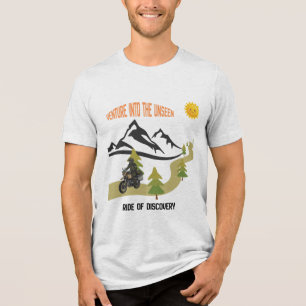 T-shirt En Tri-matière Aventurez-vous dans l'invisible Moto Aventure en p