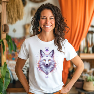 T-shirt En Tri-matière Avril Mois de naissance Esprit Animal Fox Tri-Blen