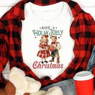 T-shirt En Tri-matière Ayez un Noël joyeusement houx