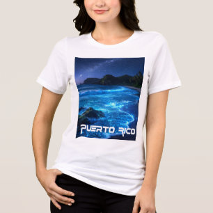 T-SHIRT EN TRI-MATIÈRE BAIE DES MOUSTIQUES - PORTO RICO