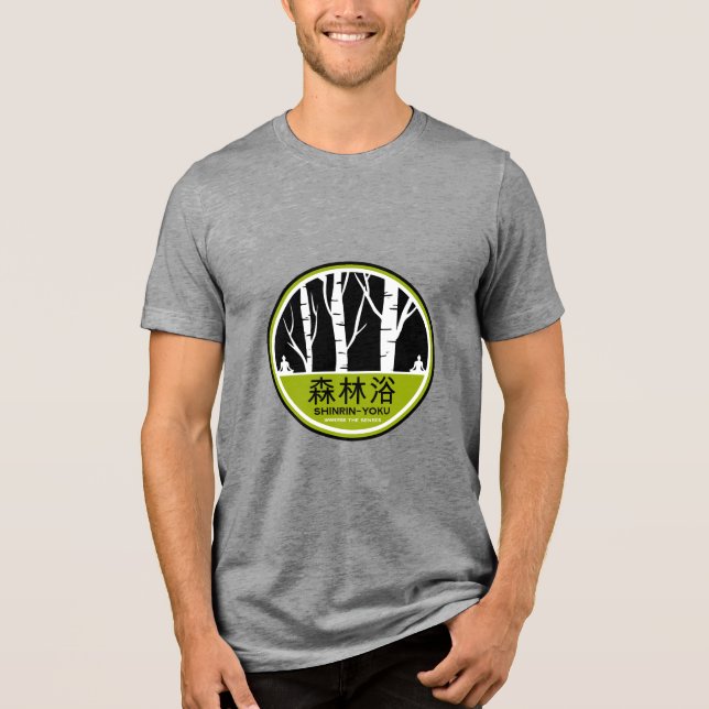 T-shirt En Tri-matière Baignade dans la forêt de Shinrin Yoku (Recto)