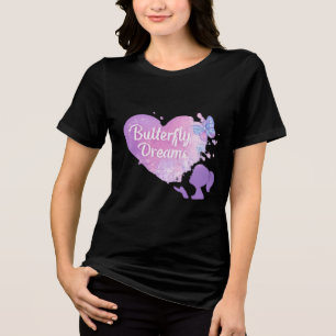 T-shirt En Tri-matière Baisers de papillon et vœux de rêve