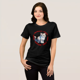 T-shirt En Tri-matière Baisers et baisers, Scottish Rex cat