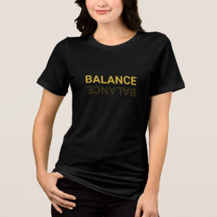 T-shirt En Tri-matière BALANCE Typographie Tee dans Comfy Tri-Blend