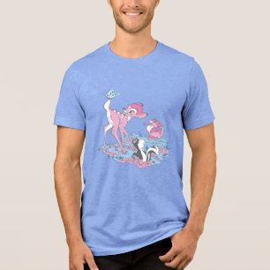 T-shirt En Tri-matière Bambi, Thumper et Fleur avec papillon