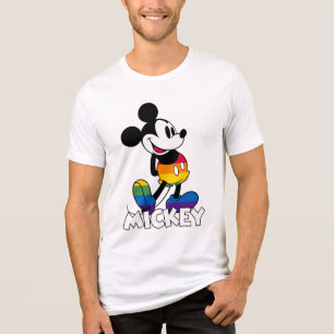 T-shirt En Tri-matière Bandes arc-en-ciel Mickey classiques