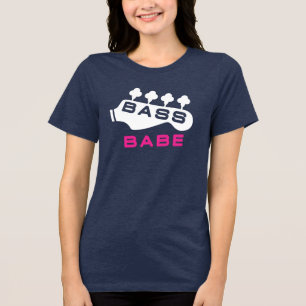 T-shirt En Tri-matière Bass Babe Cadeau Pour Bassiste Girl