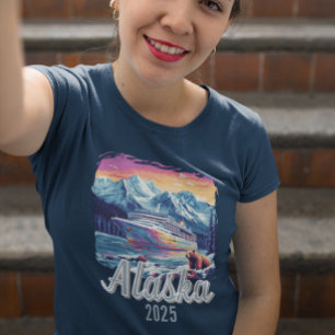 T-shirt En Tri-matière Bateau d'ours du groupe de croisière Alaska