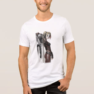 T-shirt En Tri-matière Batman Arkham City   Harley Quinn Illustration