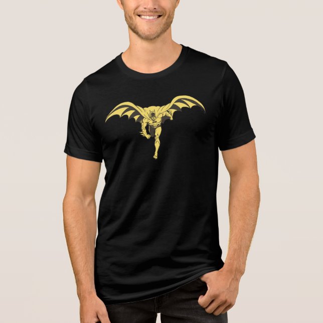 T-shirt En Tri-matière Batman Dash jaune (Recto)