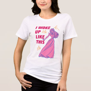 T-shirt En Tri-matière Beauté Dormante "Je Me Suis Réveillé Comme Ça"