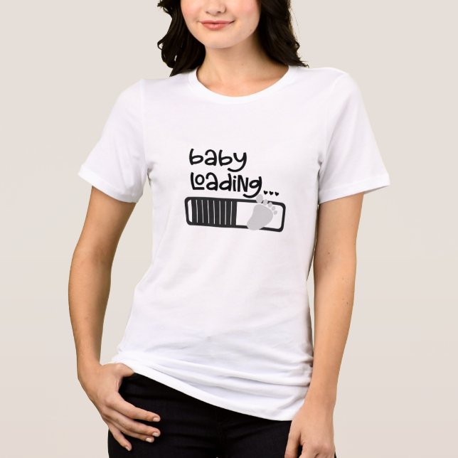 T-shirt En Tri-matière Bébé en route (Recto)