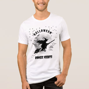 T-shirt En Tri-matière Bella+Canvas Tri-mixer Halloween Bogie Night Blanc