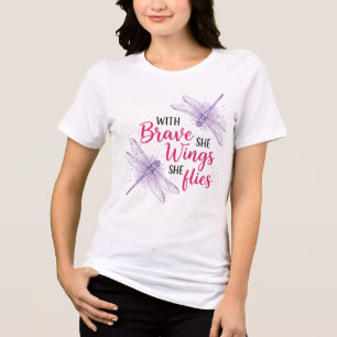 T-shirt En Tri-matière Belle citation inspirante de libellule